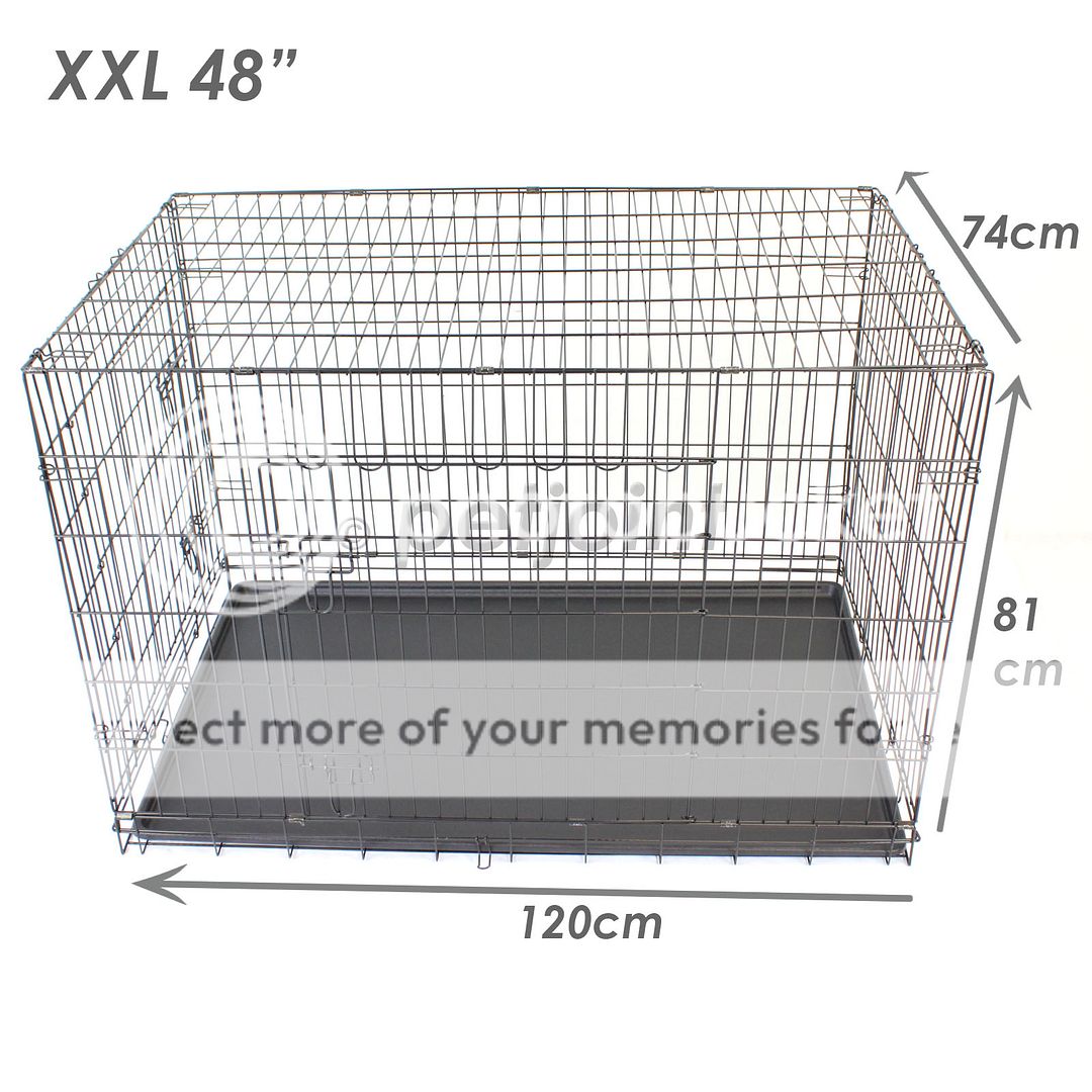 Foldable Metal Wire Dog Crate Tray Divider Cat Pet Kennel Foldable Metal Wire Dog Crate Tray Divider Cat Pet Kennel